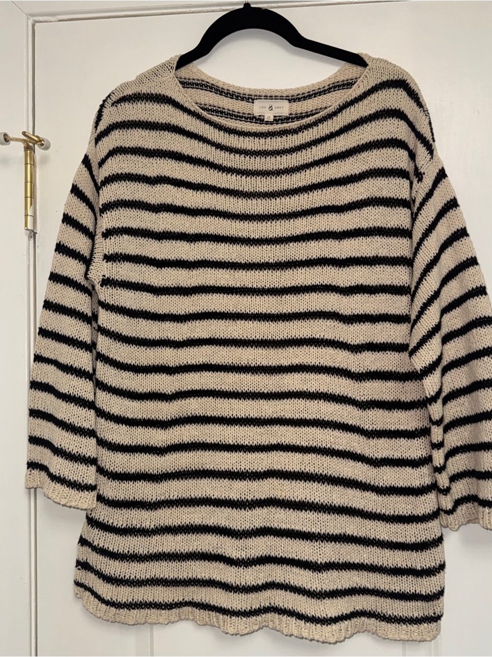 Lou & Grey Striped Crewneck Sweater